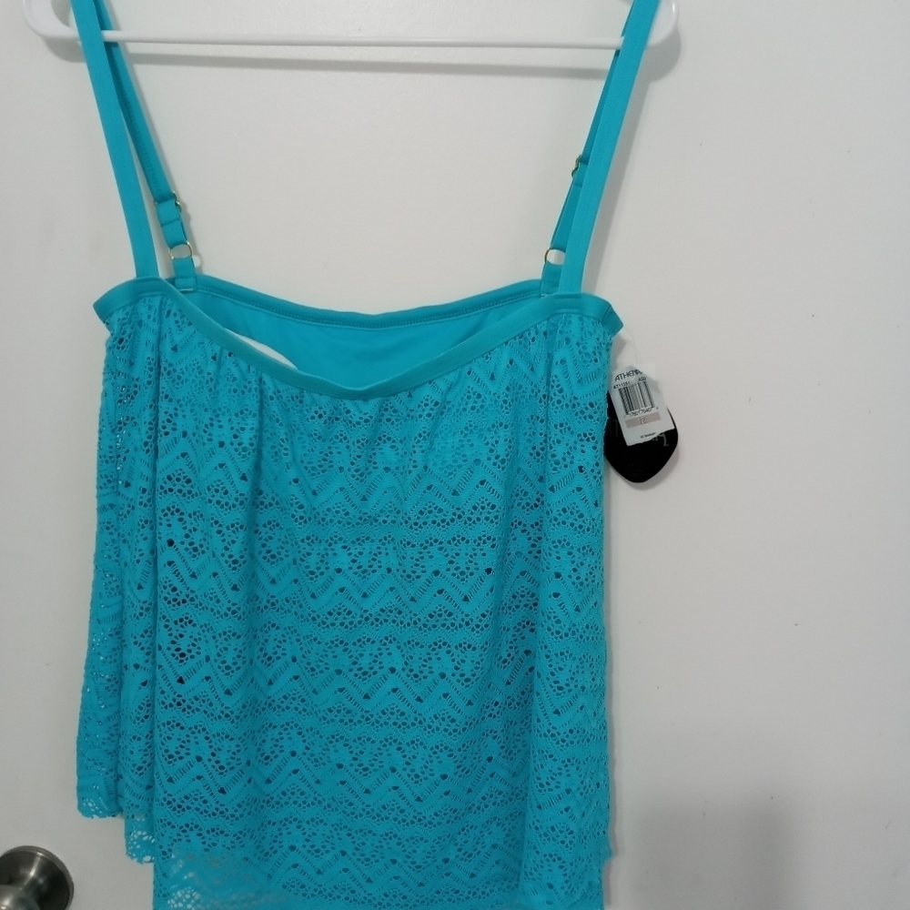 Athena Aqua Tankini With lace Adjustable Straps